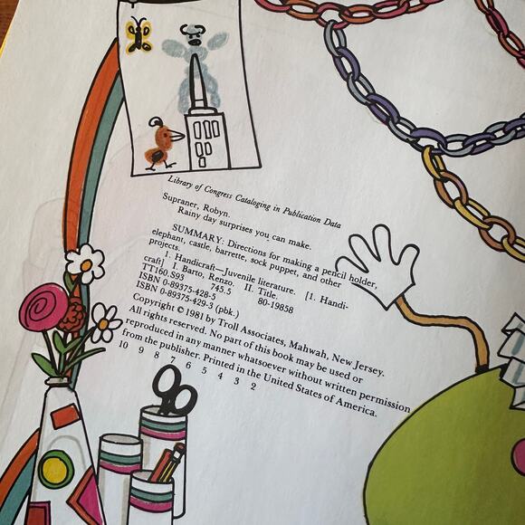 Vintage 1981 Rainy Day Surprises You Can Make Hardcover Book - Picture 3 of 10
